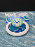 Ocean Waves Bear - Adult OOAK Hand-Painted Pacifier