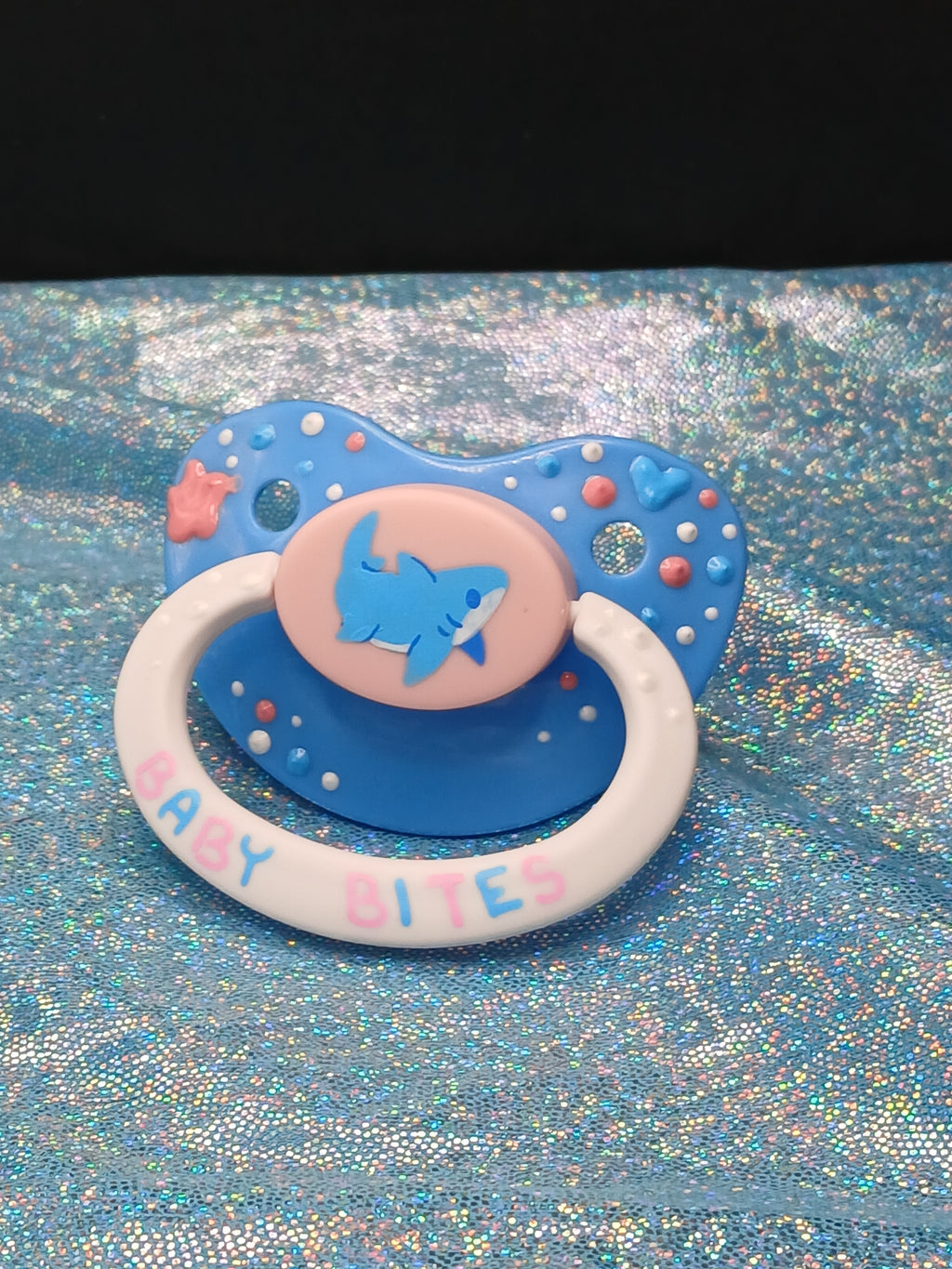 Baby Bites - Adult OOAK Hand-Painted Pacifier