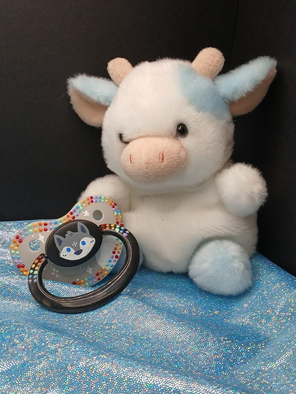 The Wolves Come Out - Adult OOAK Hand-Painted Pacifier