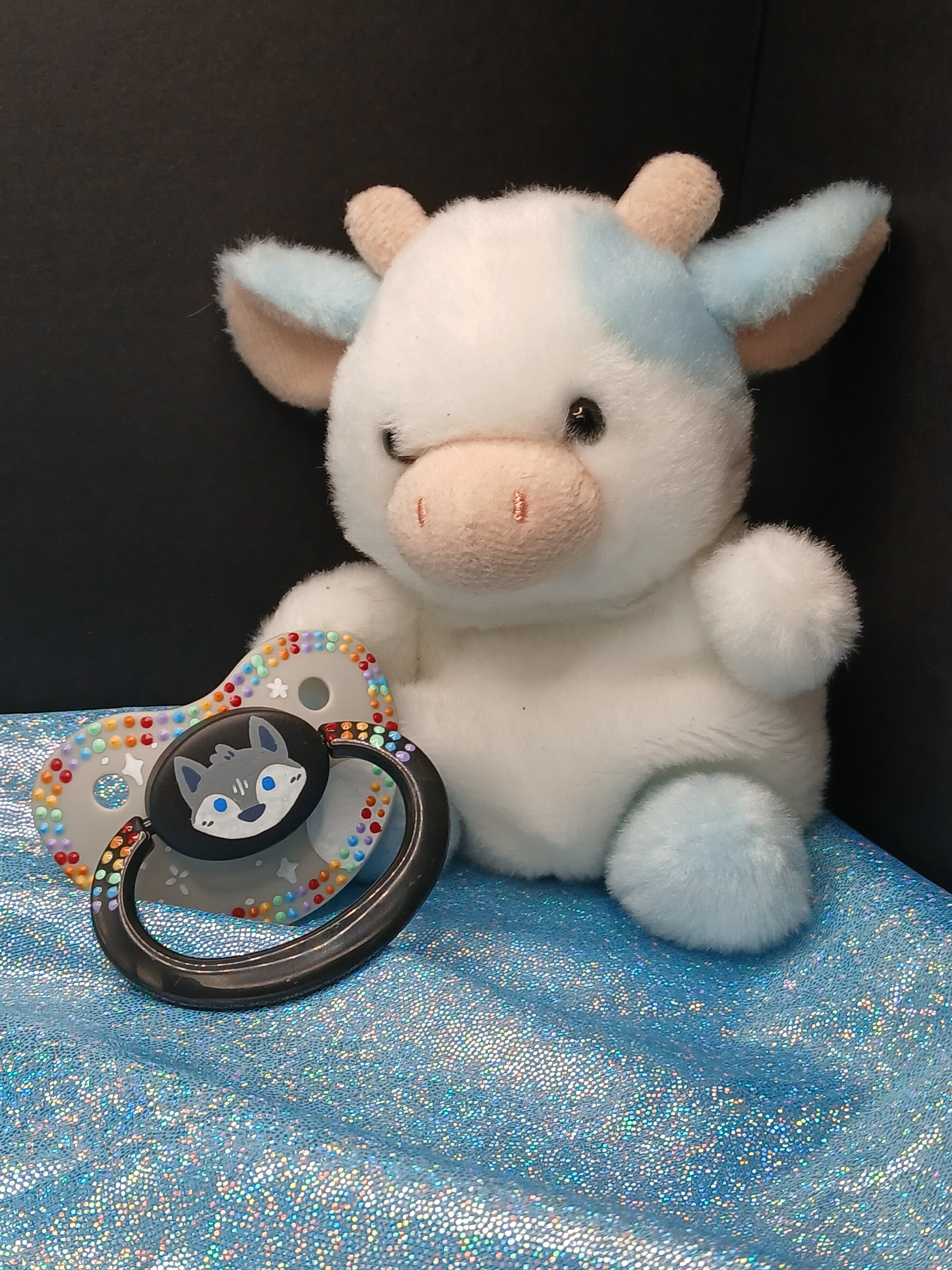 The Wolves Come Out - Adult OOAK Hand-Painted Pacifier