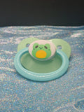 Little Green Frog - Adult OOAK Hand-Painted Pacifier
