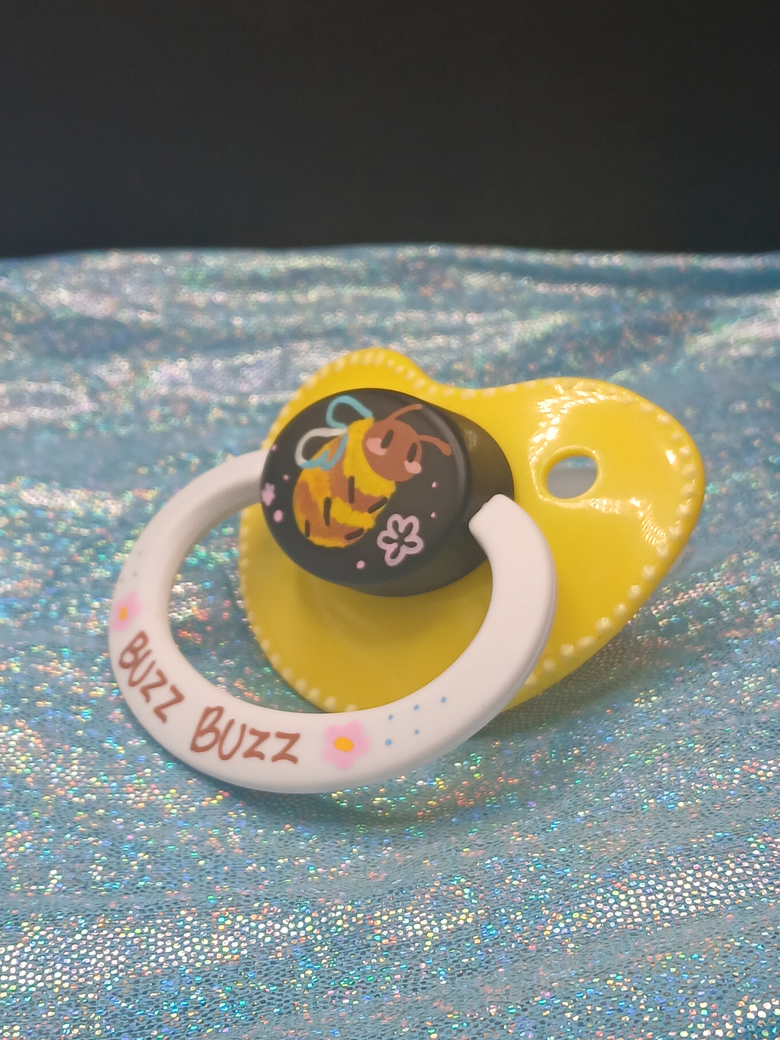 Buzzy Bee - Adult OOAK Hand-Painted Pacifier