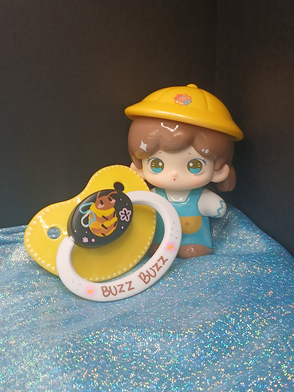 Buzzy Bee - Adult OOAK Hand-Painted Pacifier