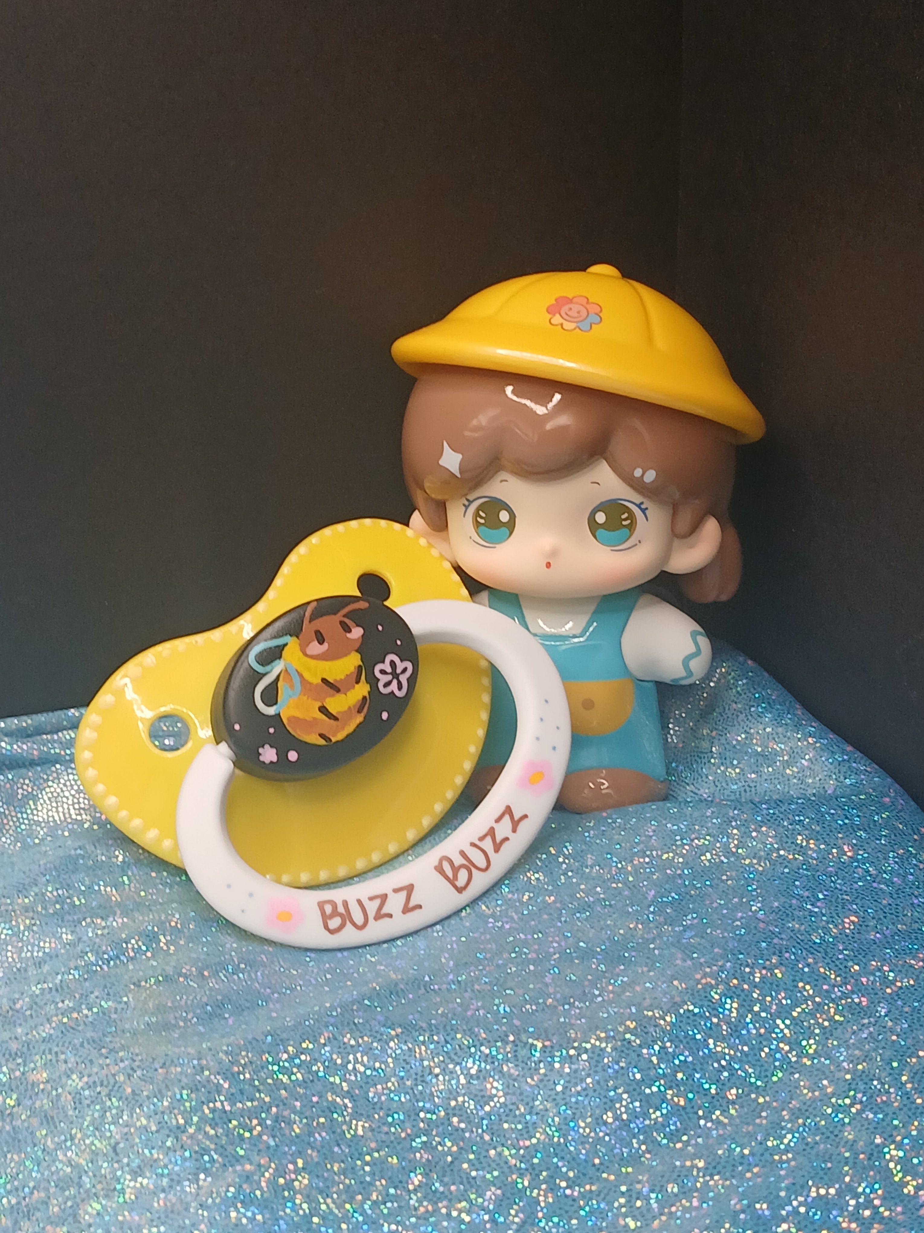 Buzzy Bee - Adult OOAK Hand-Painted Pacifier