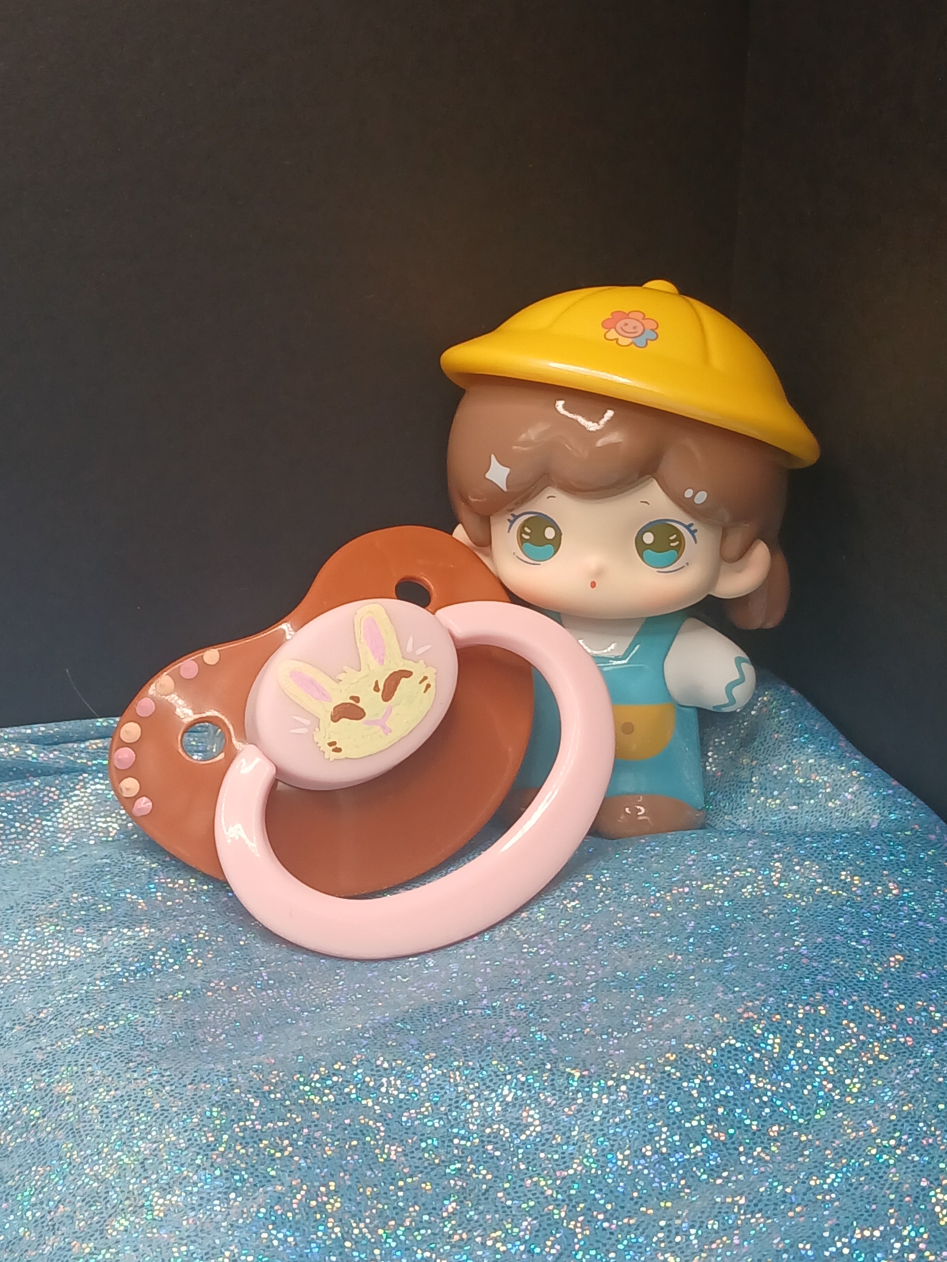 Neo Bun - Adult OOAK Hand-Painted Pacifier