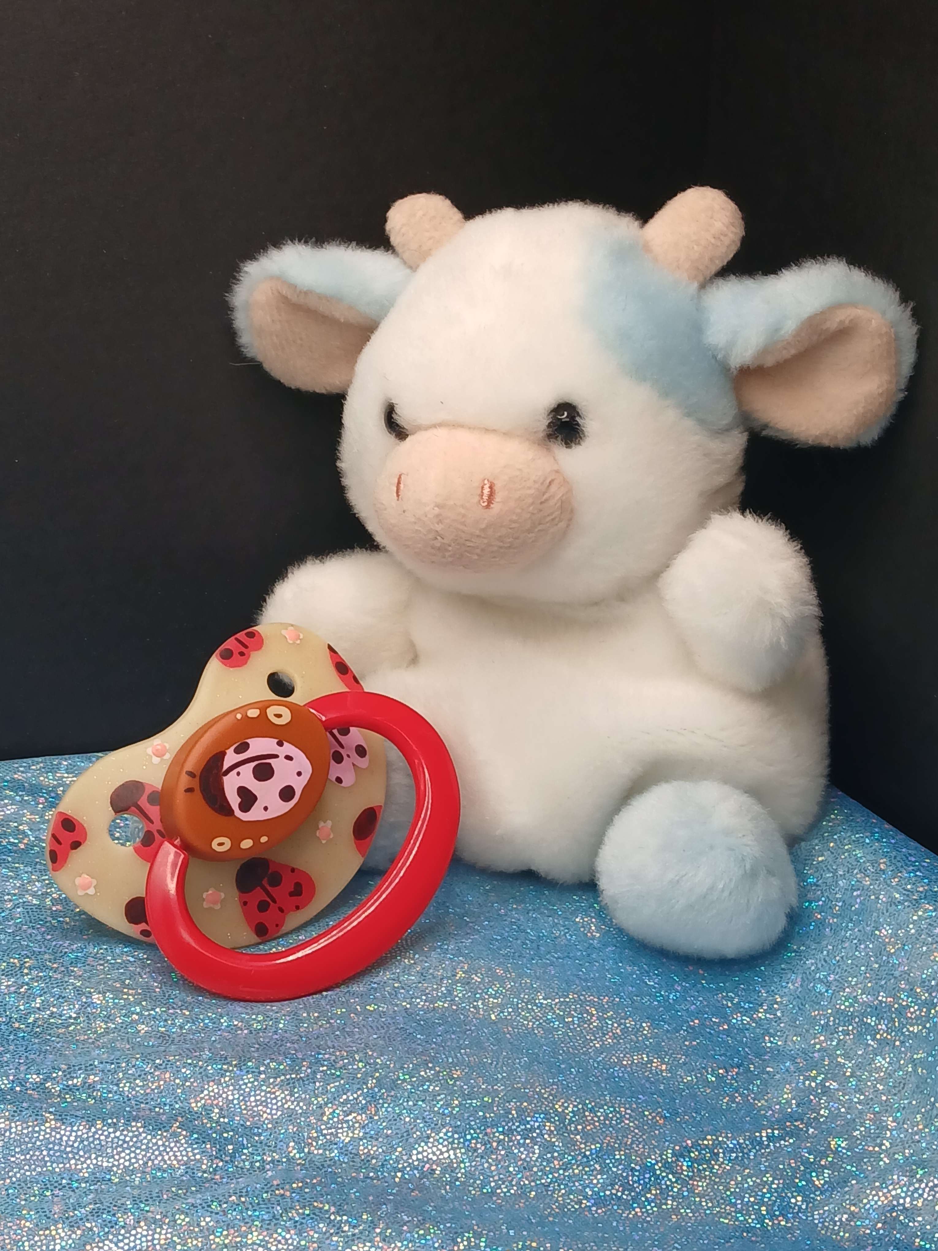 Ladybug Lovebug - Adult OOAK Hand-Painted Pacifier