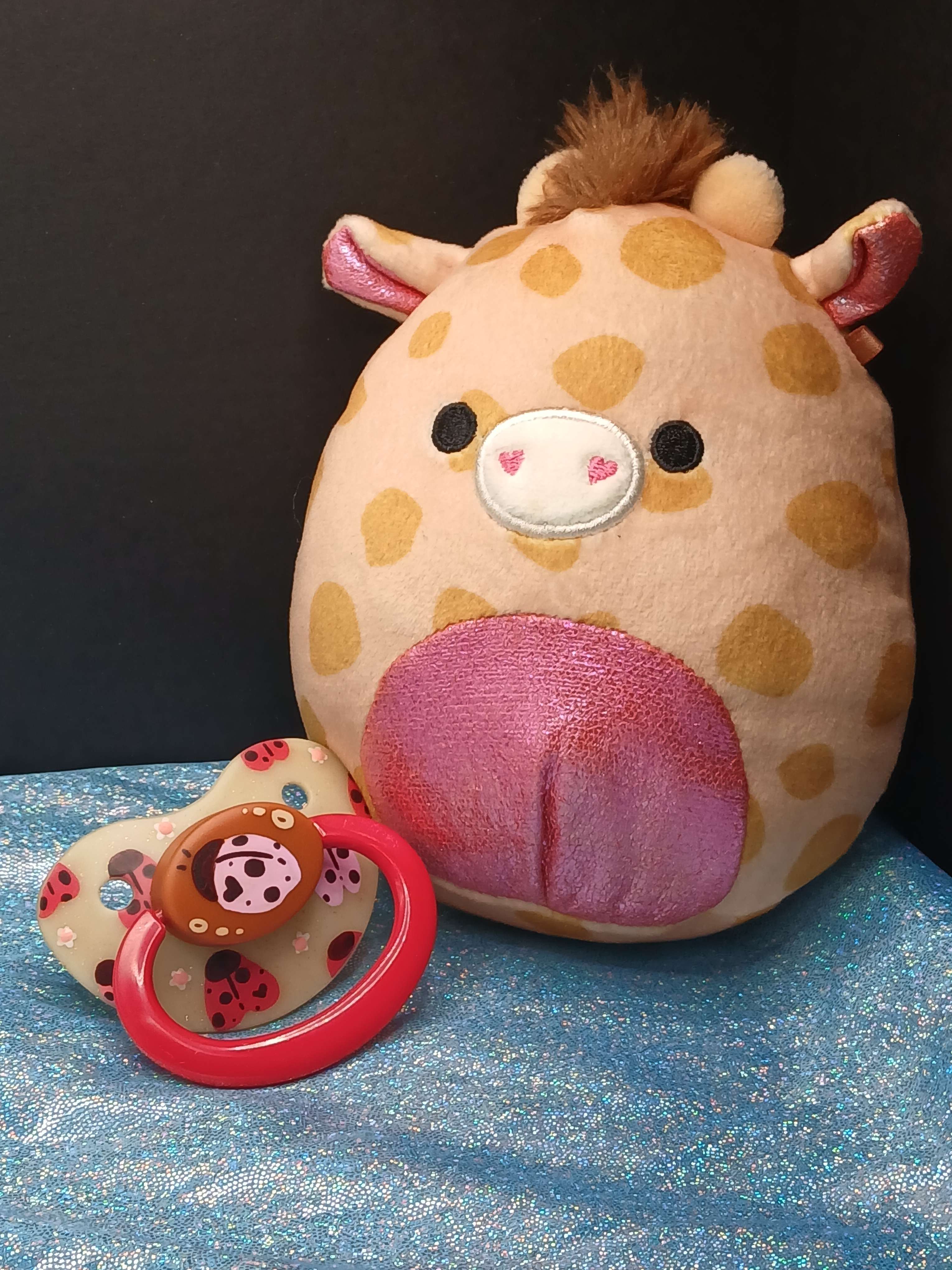 Ladybug Lovebug - Adult OOAK Hand-Painted Pacifier