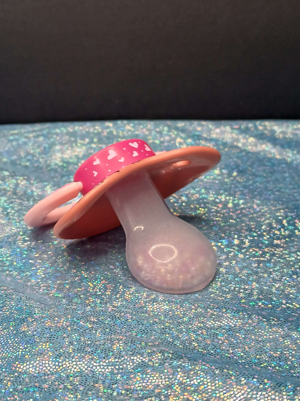 Sakura Puppy - Adult OOAK Hand-Painted Pacifier