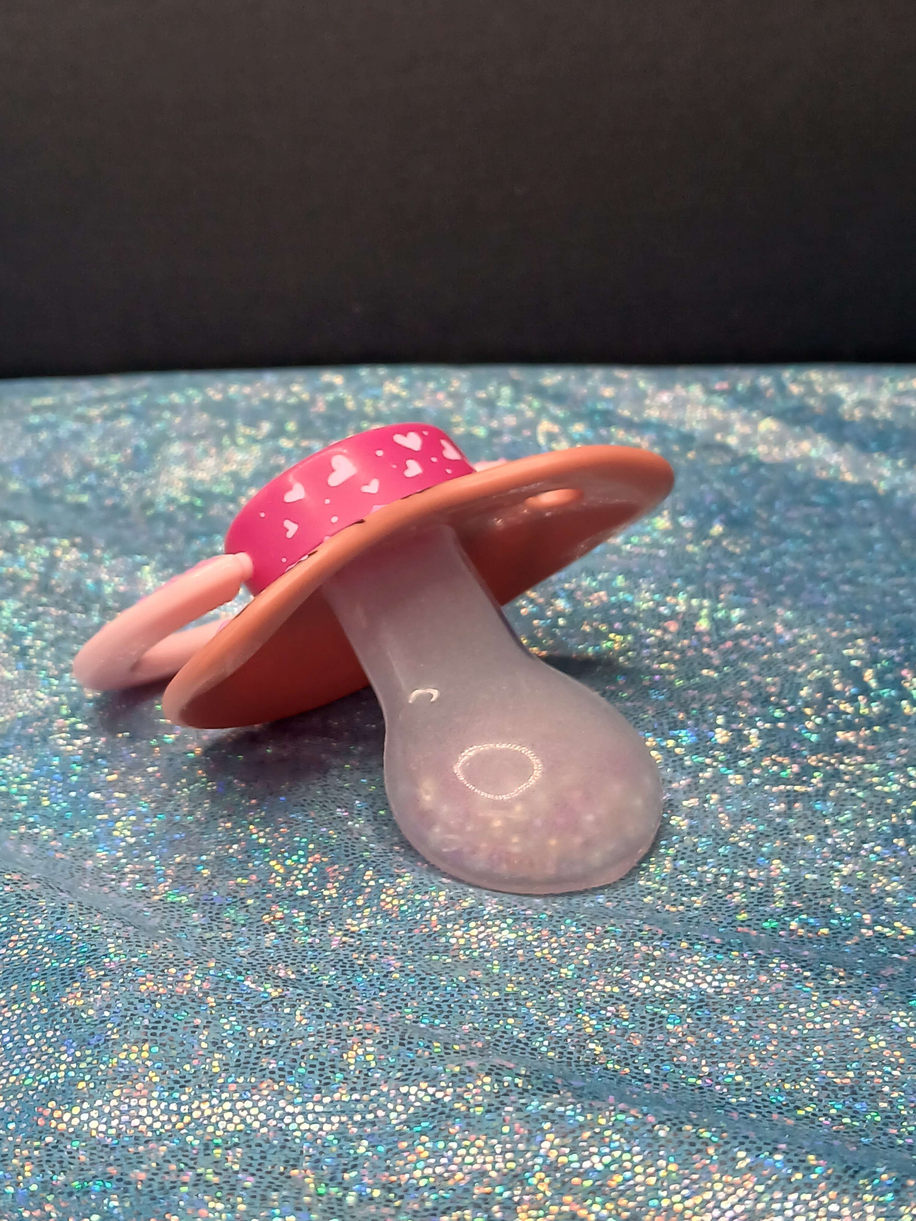 Sakura Puppy - Adult OOAK Hand-Painted Pacifier