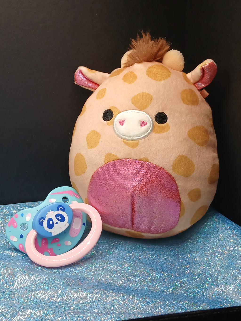 Panda Menhera - Adult OOAK Hand-Painted Pacifier