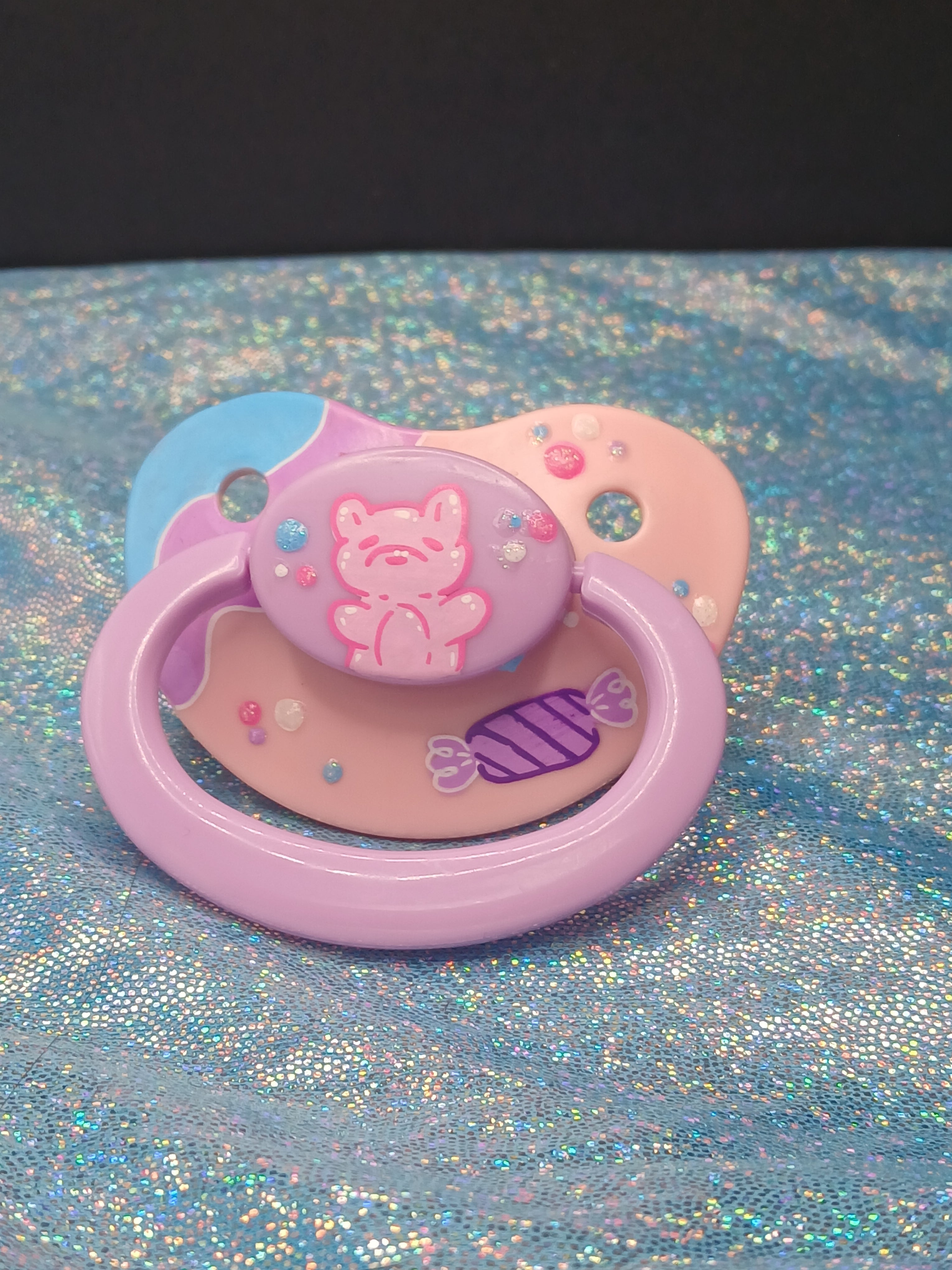 Gummy Bear - Adult OOAK Hand-Painted Pacifier