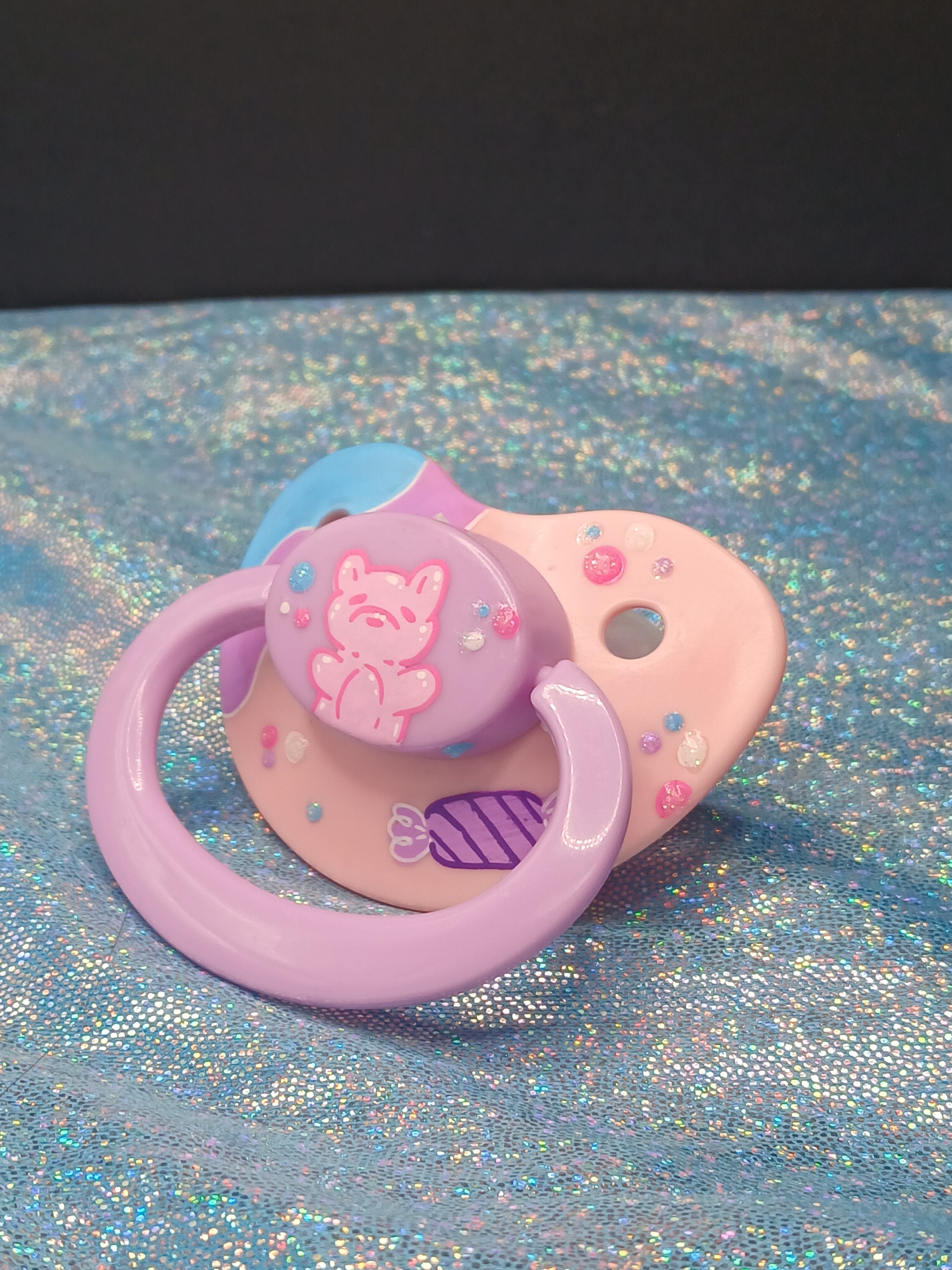 Gummy Bear - Adult OOAK Hand-Painted Pacifier