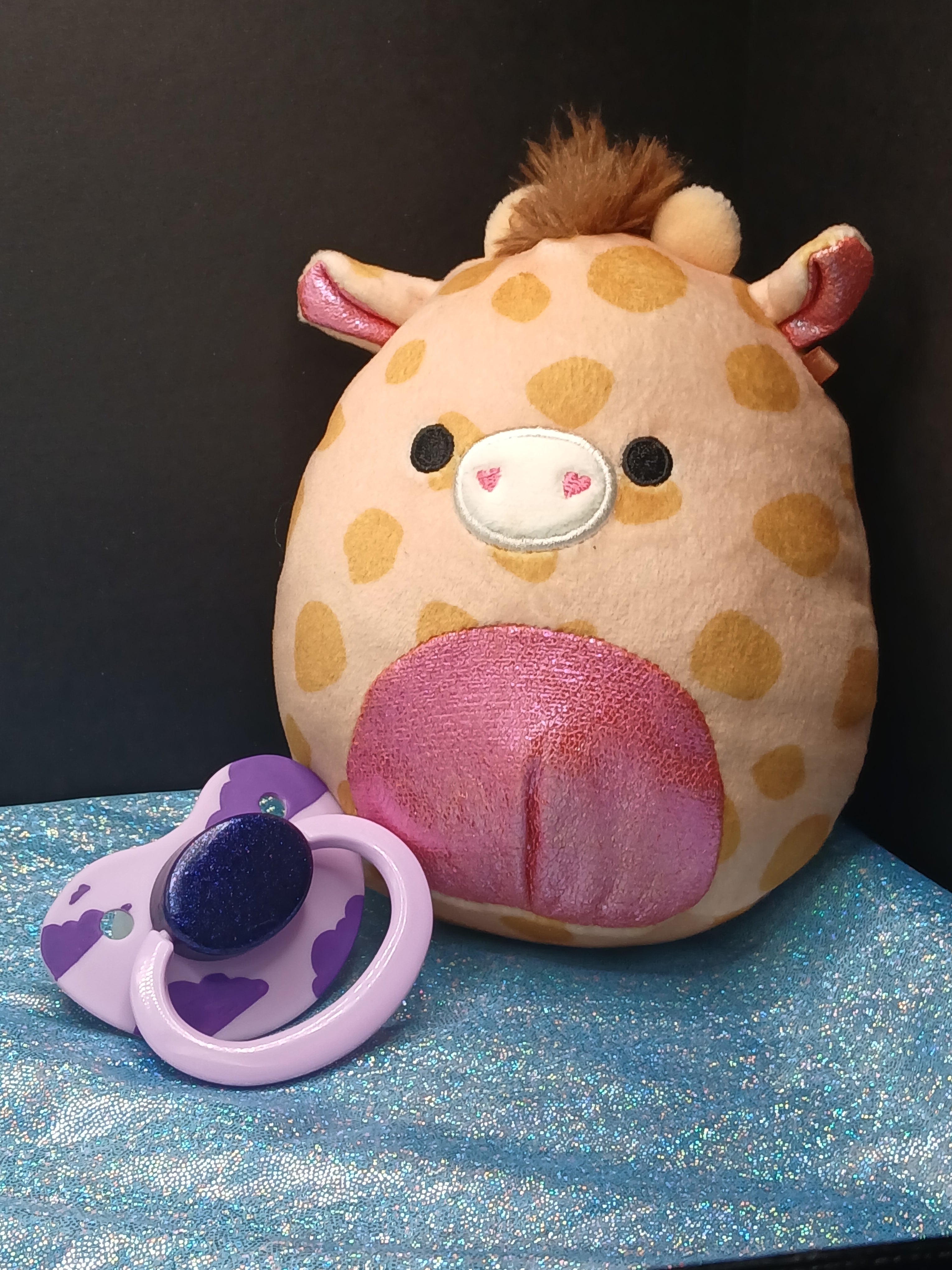 Purple Skies - Adult OOAK Hand-Painted Pacifier