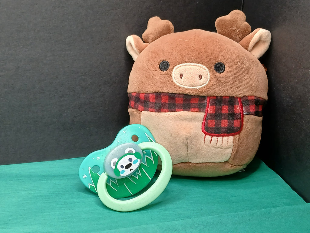 Winter Forest - Adult OOAK Hand-Painted Pacifier