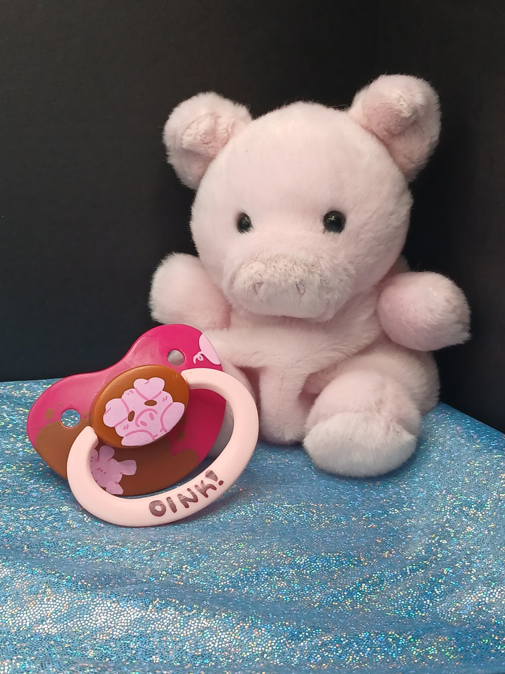 Oink - Adult OOAK Hand-Painted Pacifier