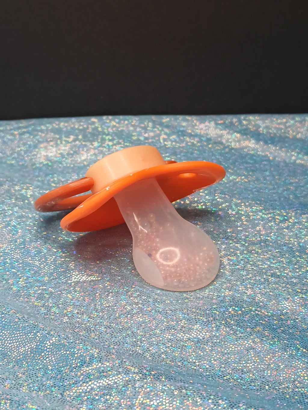 Pumpkin - Adult OOAK HAnd-Painted Pacifier