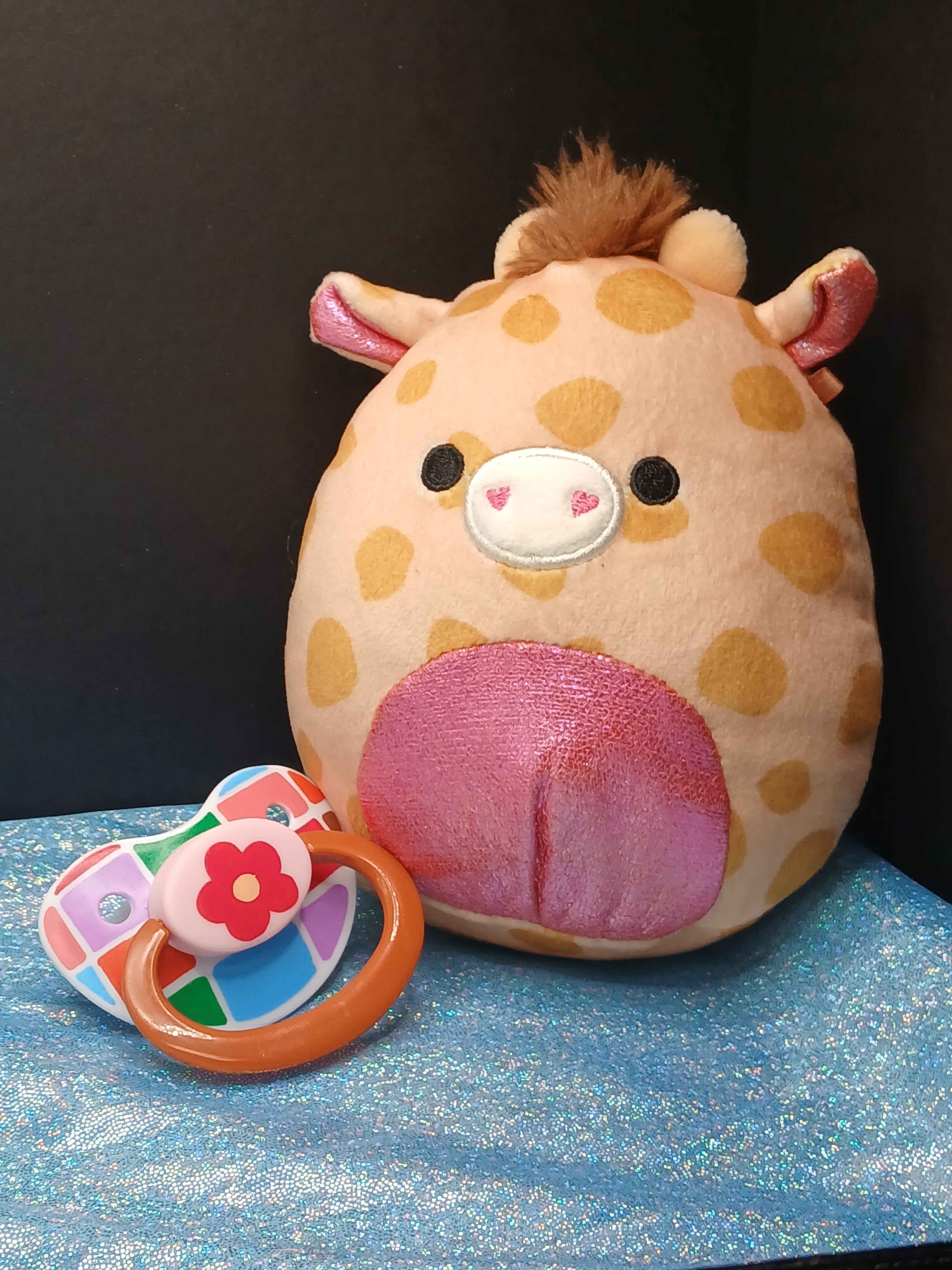 Flower Patch - Adult OOAK Hand-Painted Pacifier
