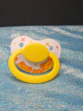 Yellow Froggies - Adult OOAK Hand-Painted Pacifier