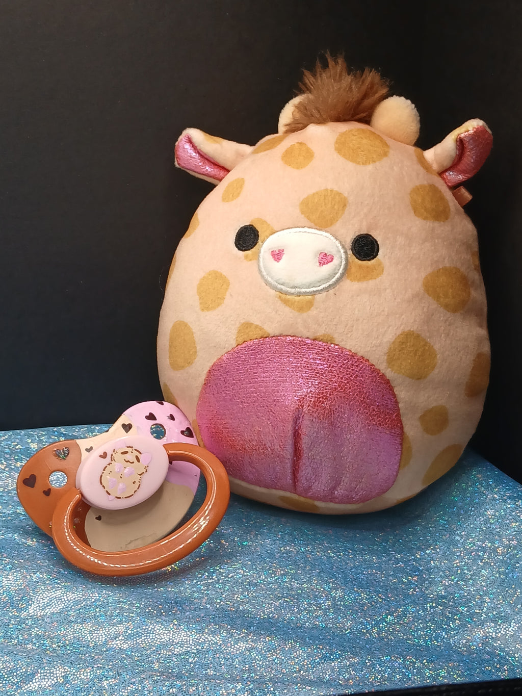 Neapolitan Hamster - Adult OOAK Hand-Painted Pacifier