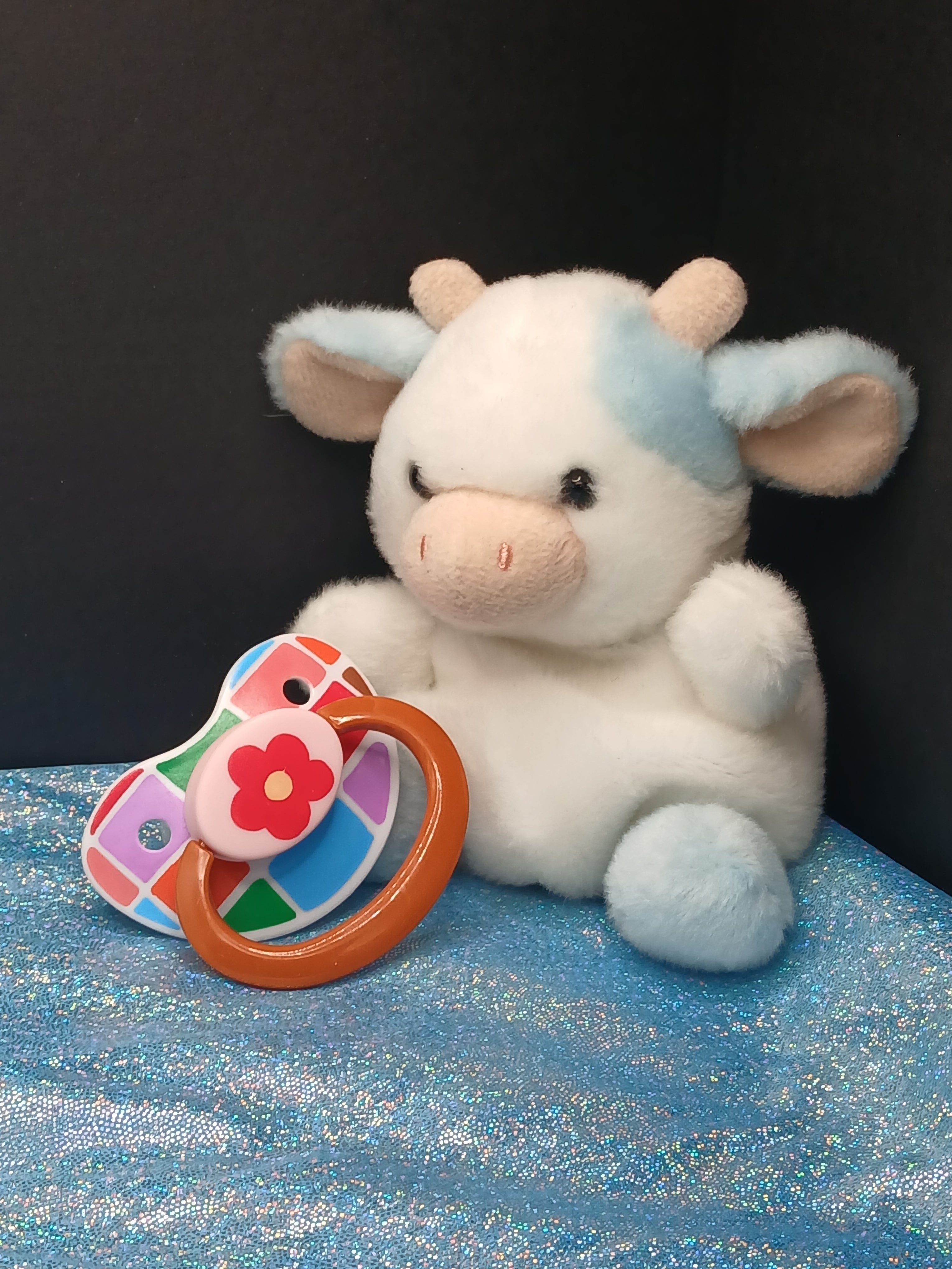 Flower Patch - Adult OOAK Hand-Painted Pacifier