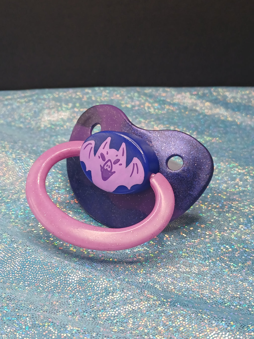 Batty Bat - Adult OOAK Hand-Painted Pacifier