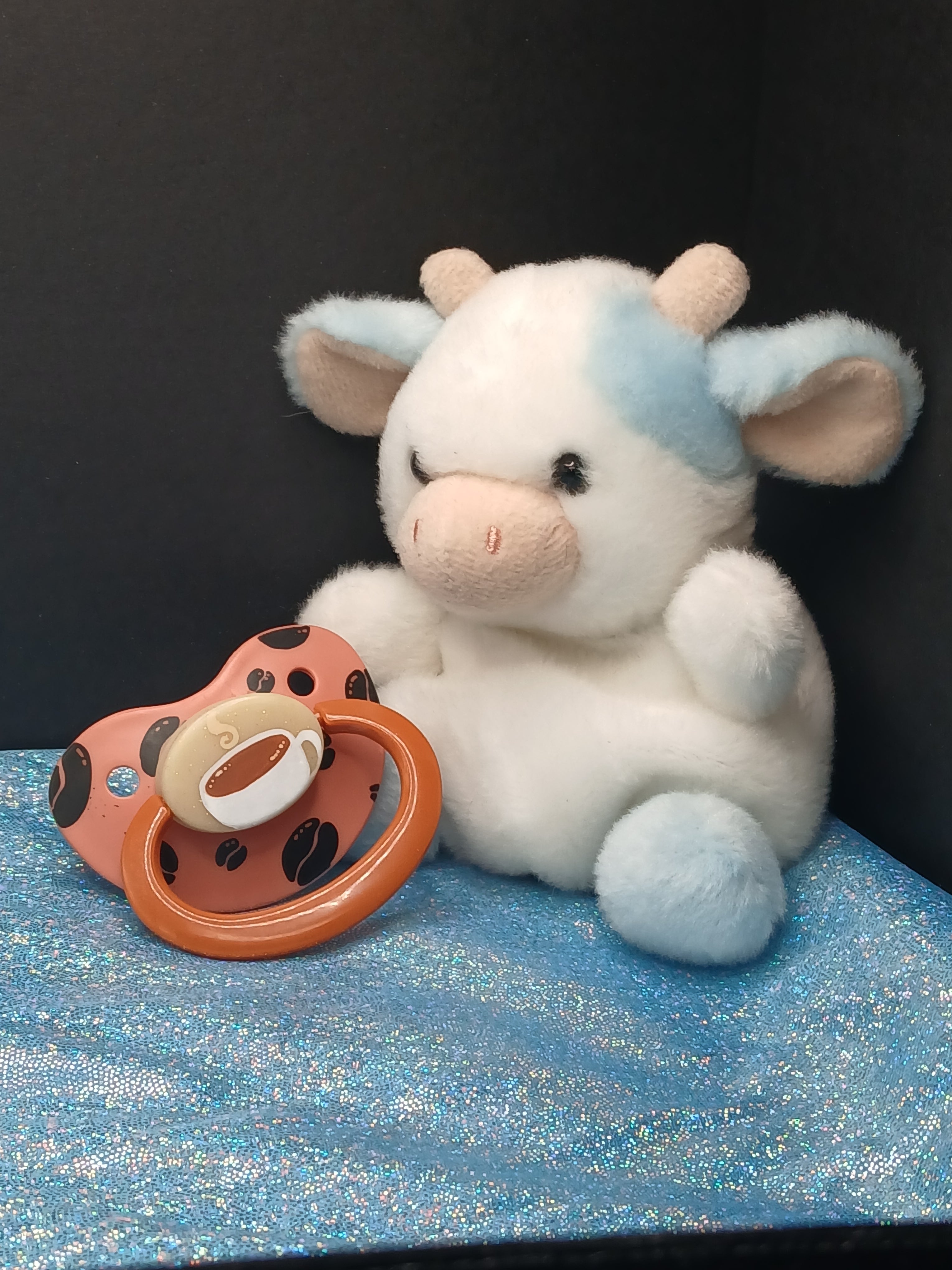 Coffee Beans - Adult OOAK Hand-Painted Pacifier