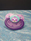 Stars and Sloths - Adult OOAK Hand-Painted Pacifier
