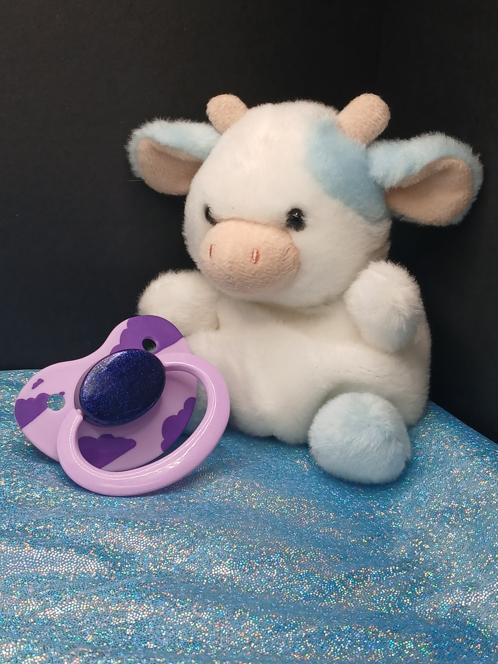 Purple Skies - Adult OOAK Hand-Painted Pacifier