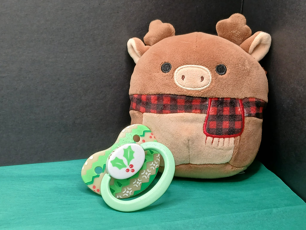 Ugly Holiday Sweater - Adult OOAK Hand-Painted Pacifier
