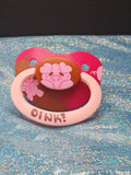 Oink - Adult OOAK Hand-Painted Pacifier
