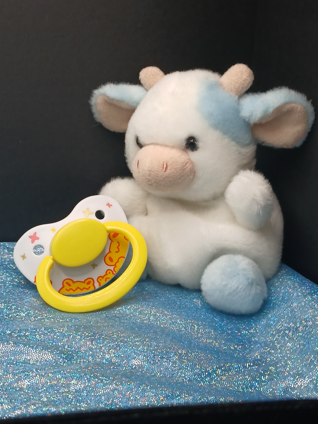 Yellow Froggies - Adult OOAK Hand-Painted Pacifier