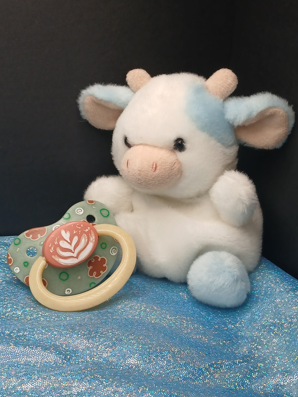 Latte - Adult OOAK Hand-Painted Pacifier